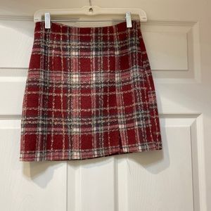 plaid skirt
